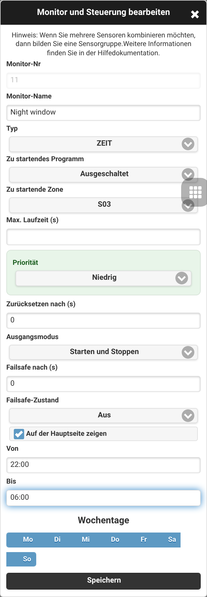 Zeitfenster-Monitor