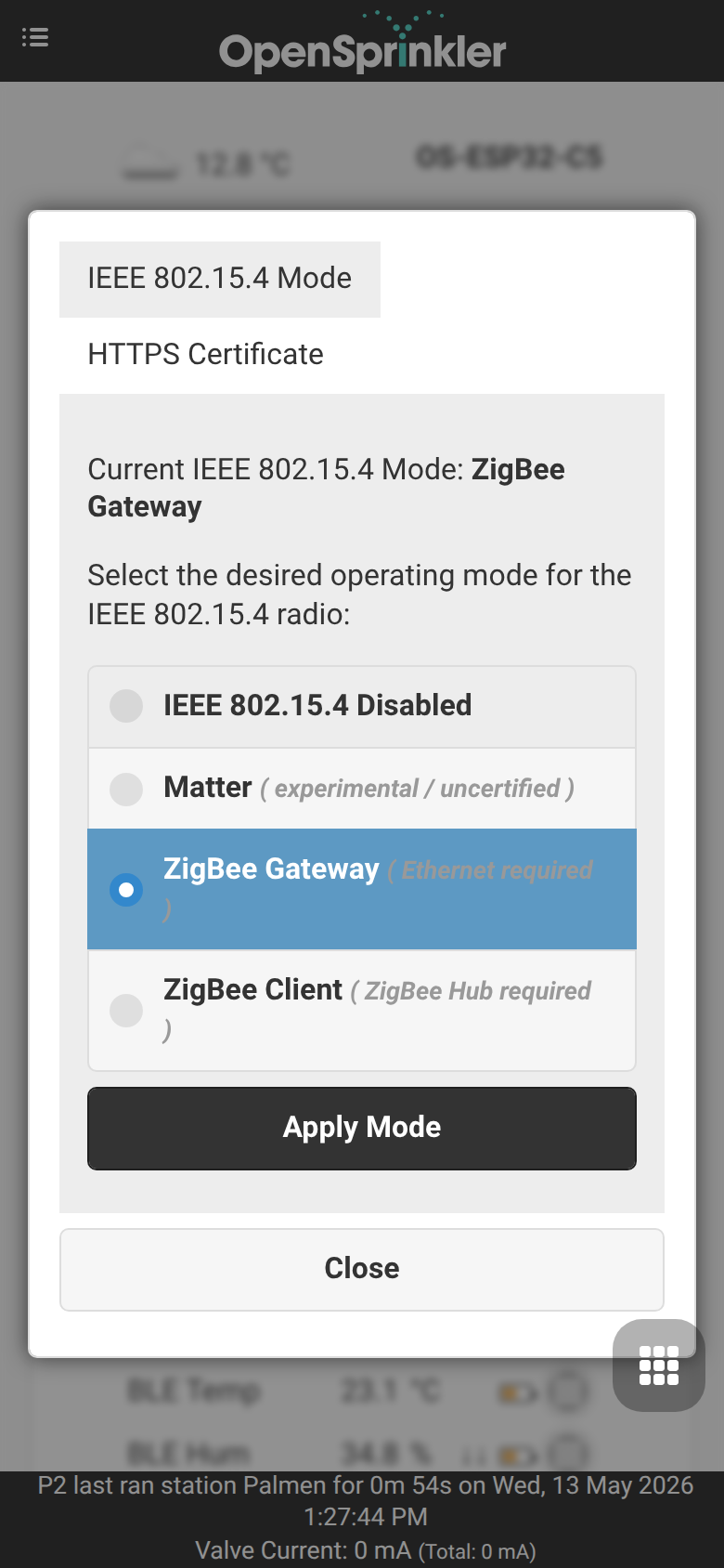 Setup ESP32 Mode