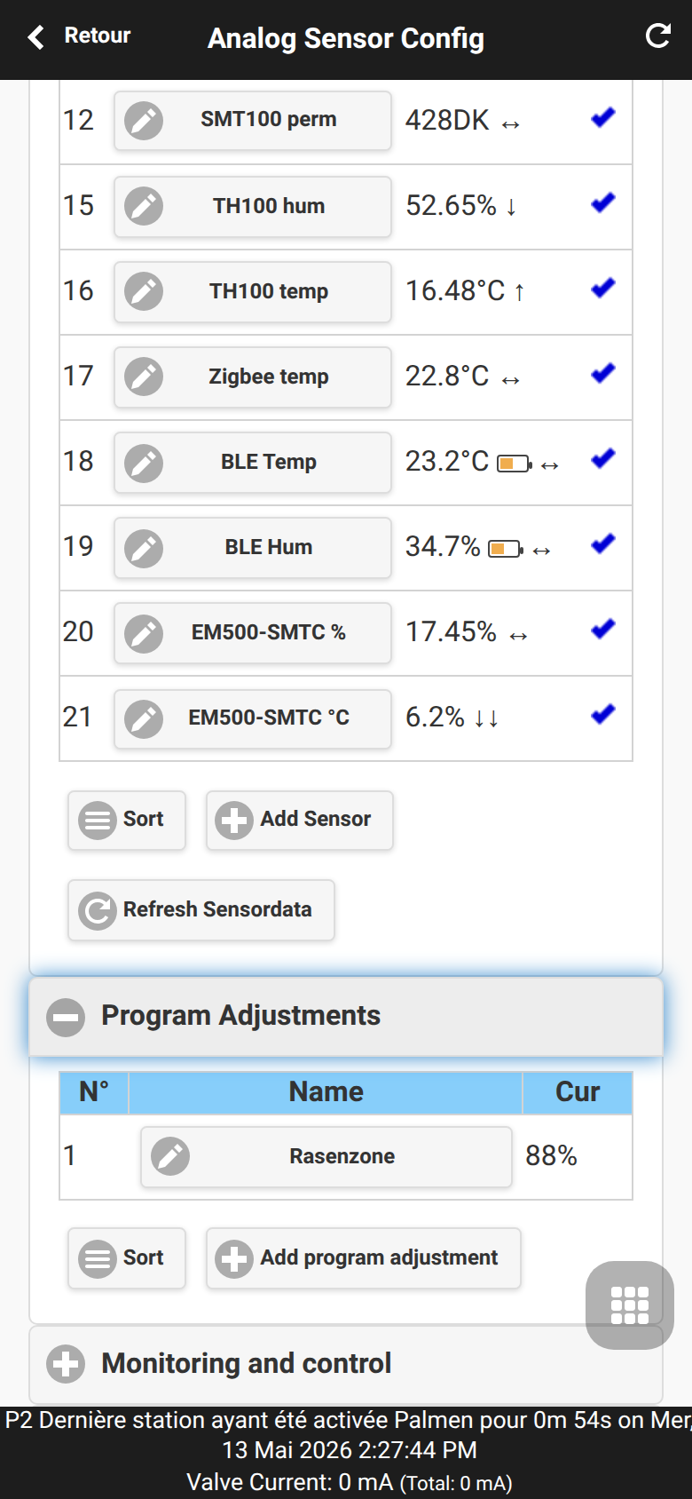 Program Adjustments