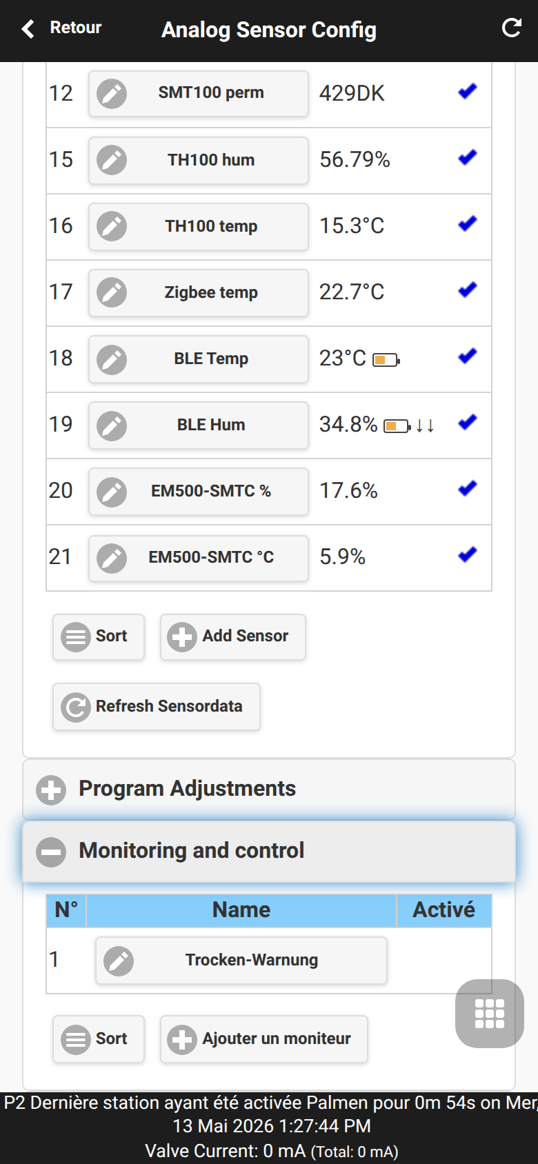 Monitoring and Control