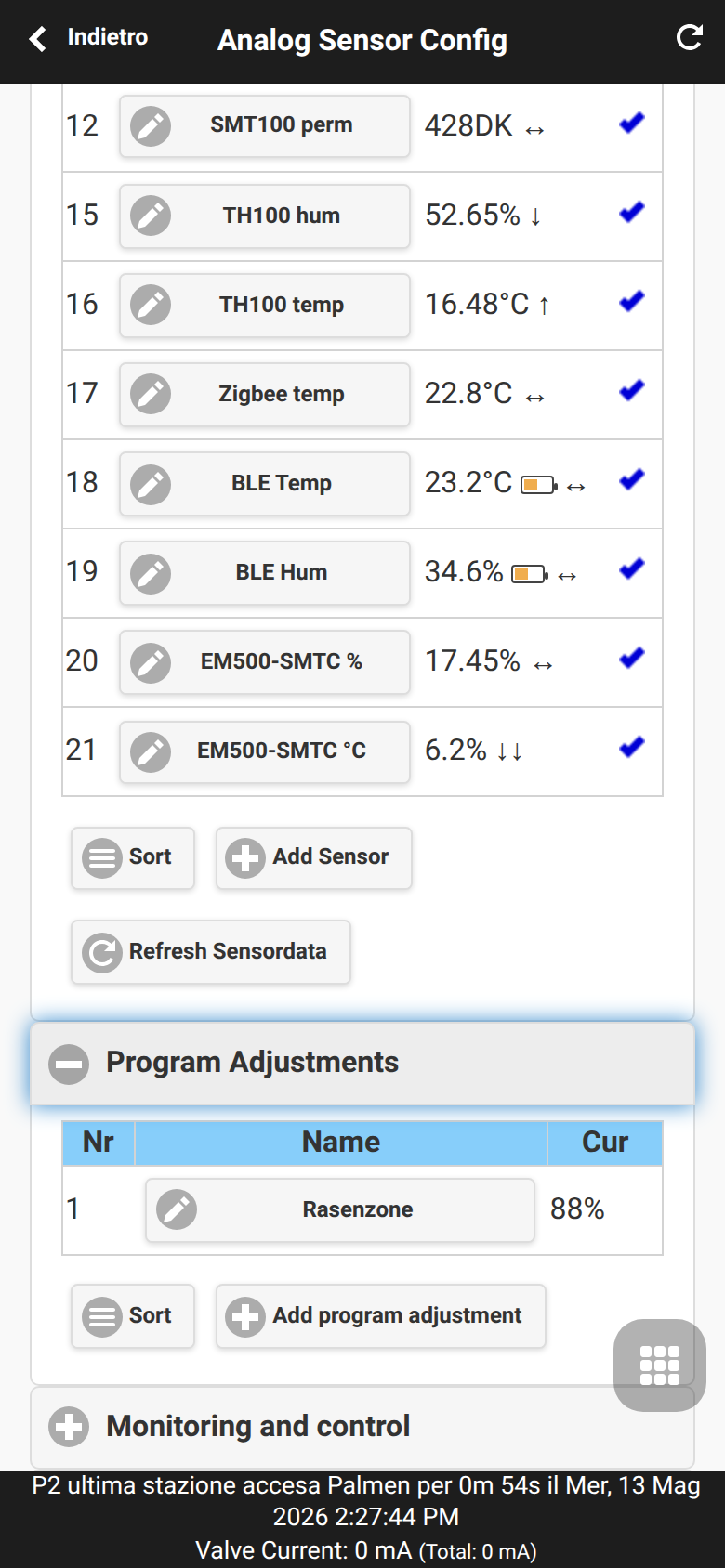 Program Adjustments