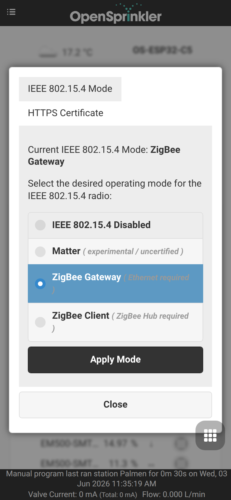 Setup ESP32 Mode
